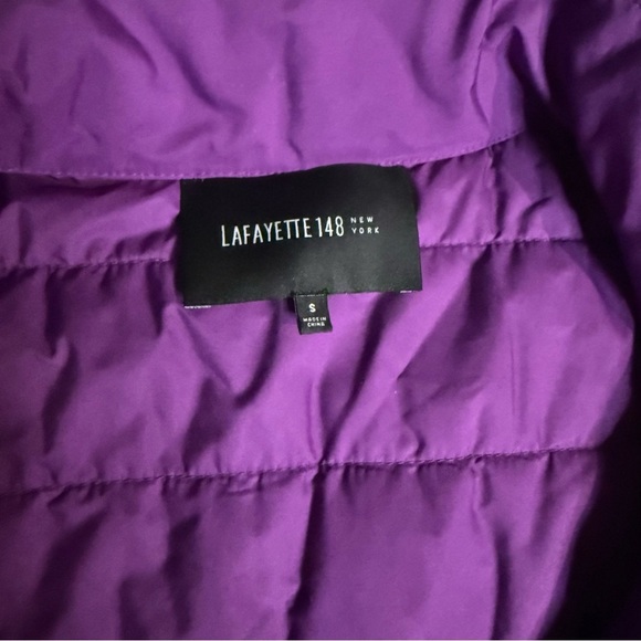 Lafayette 148 New York Purple Quilted Vest - Picture 7 of 8